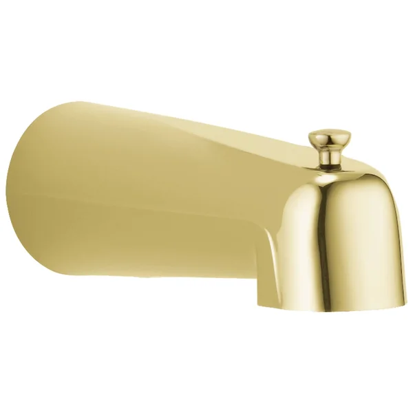 Delta RP36497PB Polished Brass Tub Spout - Pull-Up Long Diverter