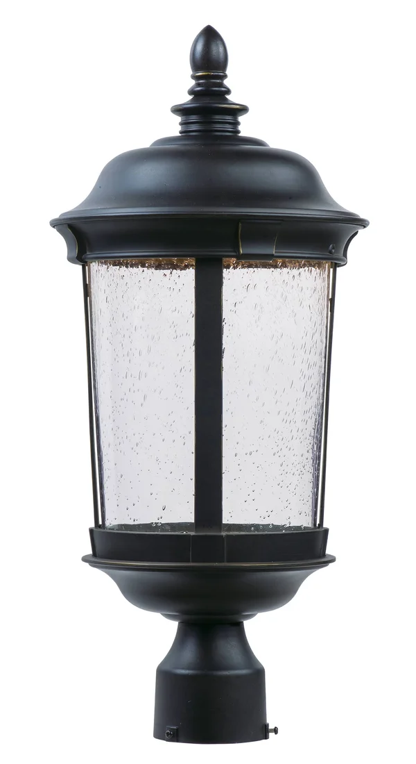 Maxim 55021CDBZ Dover LED Outdoor Post Lantern, Bronze
