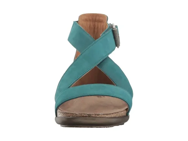 Women's Naot Rianna Sandal, Size: 37, Teal Nubuck