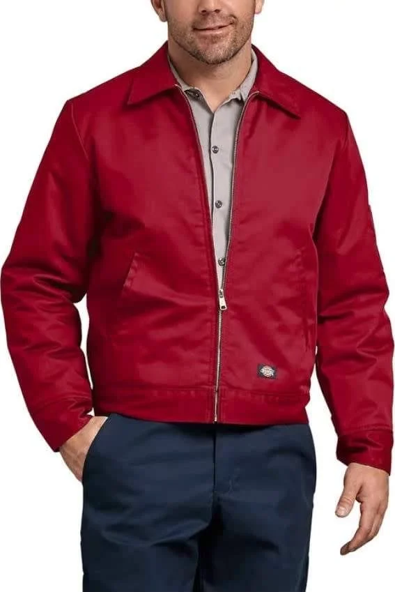 Dickies Lined Eisenhower Jacket (TJ15) 2nd Color - English Red, L, RG