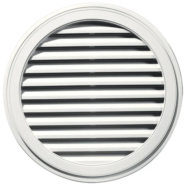 Builders Edge 120033636123 36x22 Round Vent 123, White