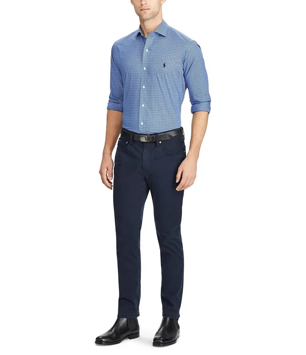 Polo Ralph Lauren Varick Slim-Fit Sateen Stretch Pants - 35 30