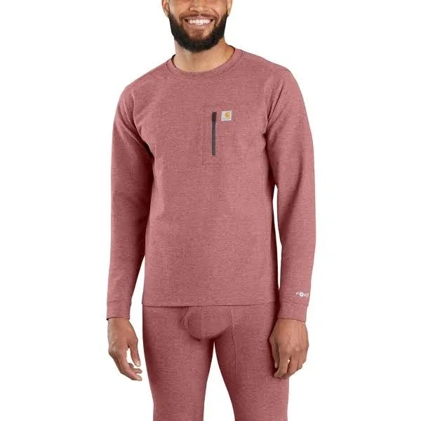 Carhartt Base Force Heavyweight Crew, Brick Red, 3XL Tall