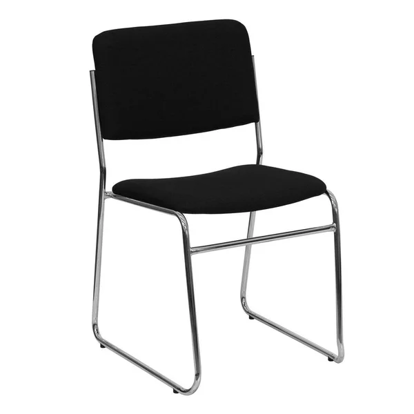 Carnegy Avenue Black Fabric/Chrome Frame Stack Chair
