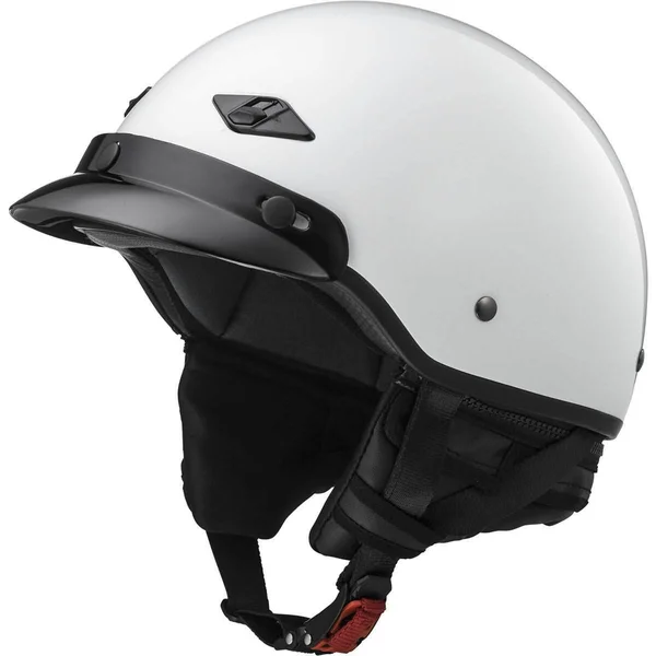 LS2 Helmets Bagger Motorcycle Half Helmet (Gloss Pearl White - Medium)