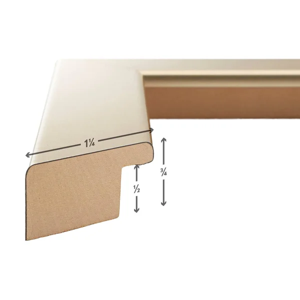Craig Frames Bauhaus 125 - Modern Brushed Gold Picture Frame, 12 x 12 inch