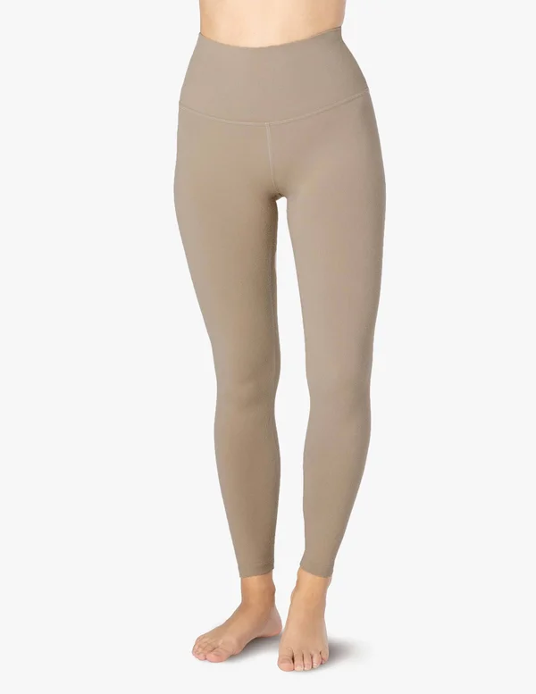 Beyond Yoga Women's Caught in the Midi High Waisted Leggings - Desert Suede X-Large, Spandex