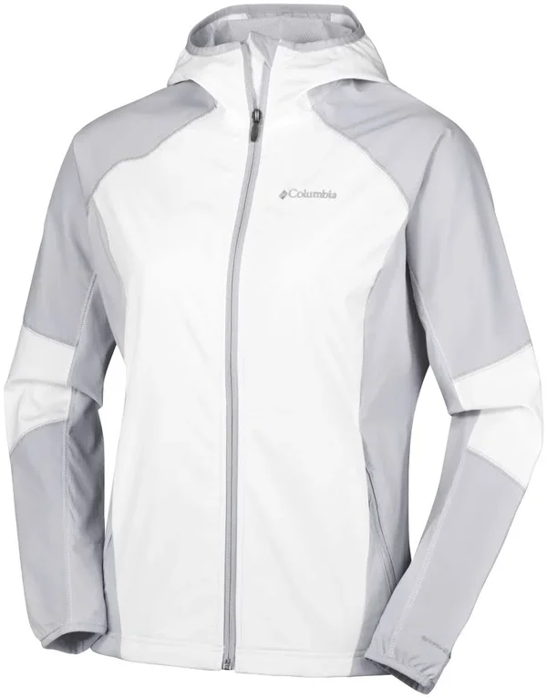 Columbia Sweet As Softshell Hoodie - White - Cirrus Grey - Softshell Jackets M