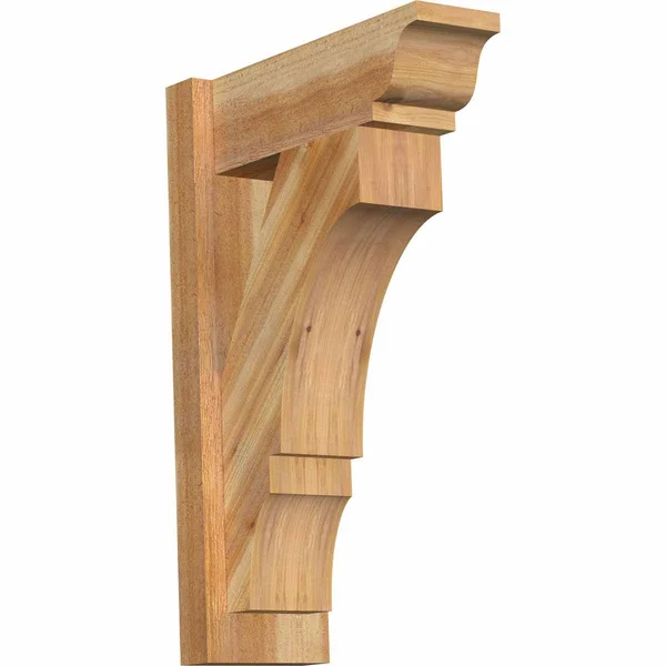 Ekena Millwork 6 in. x 24 in. x 16 in. Western Red Cedar Balboa Traditional Rough Sawn Outlooker