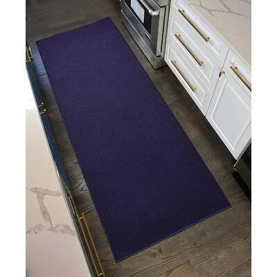 Aubrielle Tufted Navy Blue Area Rug Red Barrel Studio Rug Size: Runner 3& x 39&