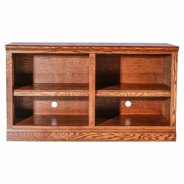 Forest Designs Mission TV Cart with Open Shelves Mahogany Alder - Size: 42 in.