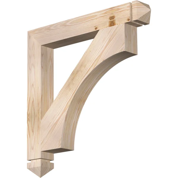 Ekena Millwork BKT04X28X28WTL03SDF 3 1/2x22W x 28x22D x 28x22H Westlake Arts & Crafts Smooth BRACKET, Douglas Fir