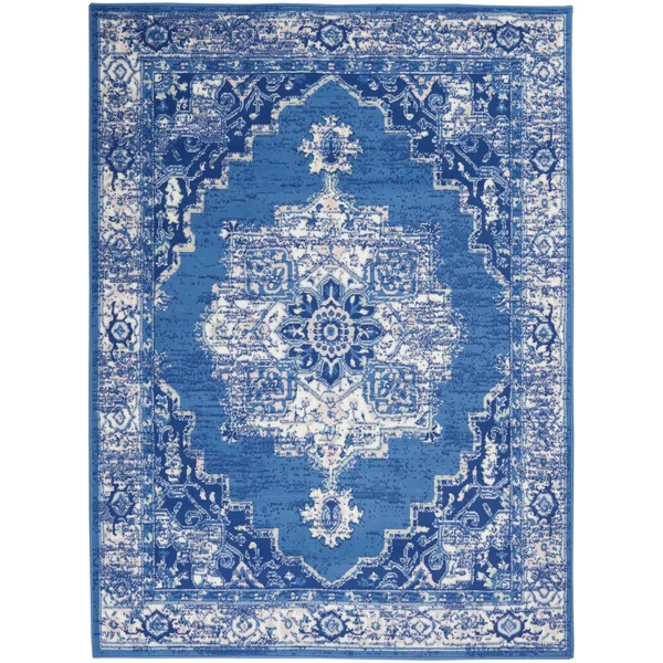 Nourison Whimsicle WHS03 Area Rug - Grey Blue, 5& x 7&
