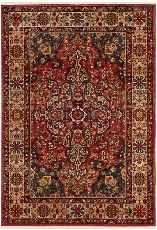 Safavieh Kashan KSN305L 3&3x22 x 4&10x22 Red - Ivory Area Rug