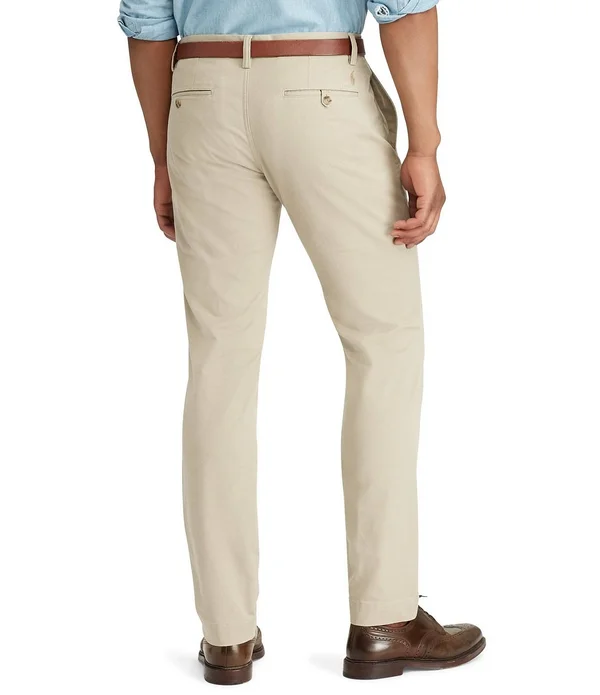Polo Ralph Lauren Men's Straight-Fit Stretch Chino Pants - Beige