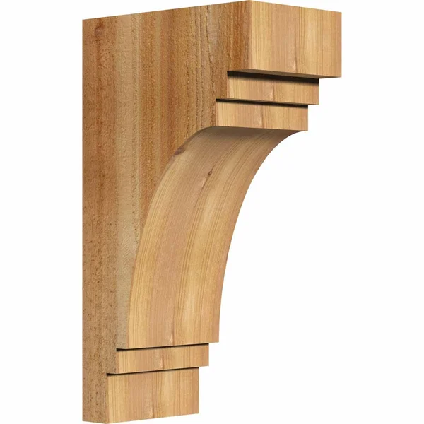 6x22W x 10x22D x 18x22H Pescadero Rough Sawn Corbel - Western Red Cedar
