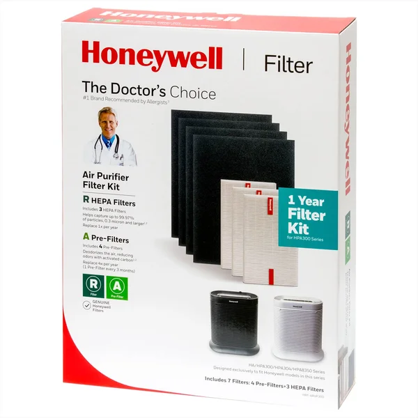 Honeywell True HEPA Filter Value Combo Pack for HPA300 Series Air Purifier - Grey, Model: HRF-ARVP300