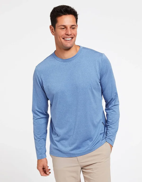 Sun Protective Long Sleeve T-Shirt UPF50+ for Men - UV Protection Dark Navy