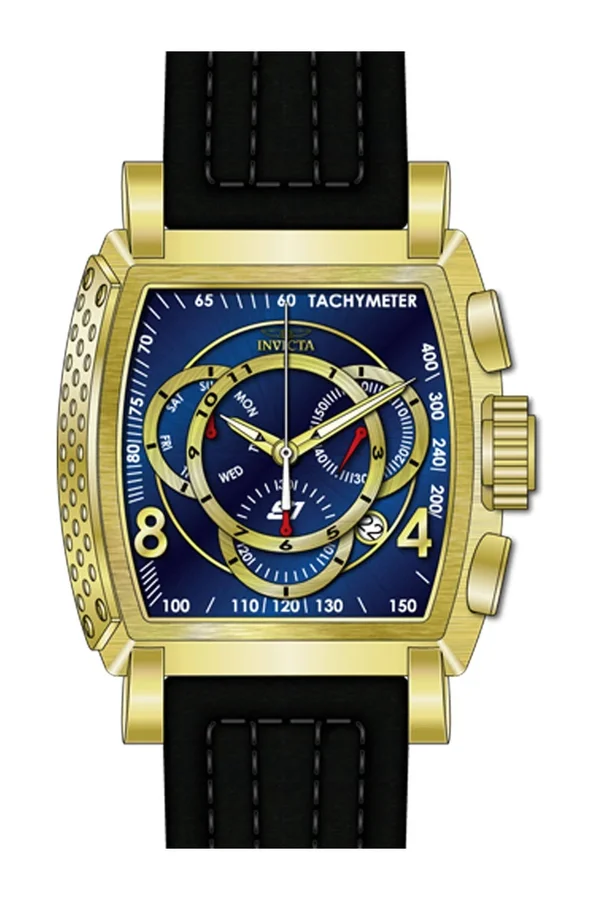 Invicta Men's 27951 S1 Rally Quartz Multifunction Blue, Gold Dial Watch