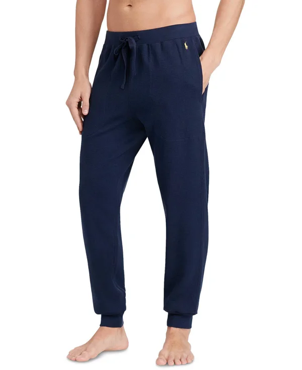Polo Ralph Lauren Men's Waffle-Knit Jogger Pants - Cruise Navy