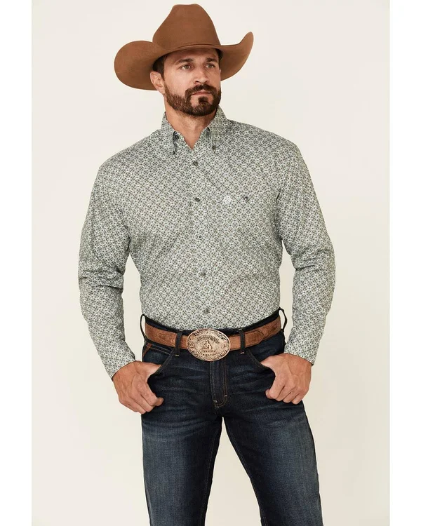 Wrangler Men's George Strait Long Sleeve Button Woven Shirt