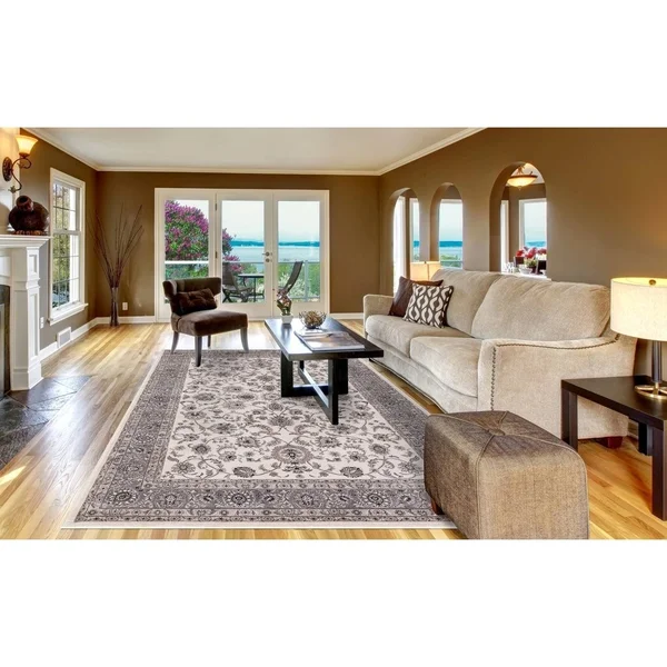 Concord Global Kashan Bergama 5&3x22x7&3x22 Rug