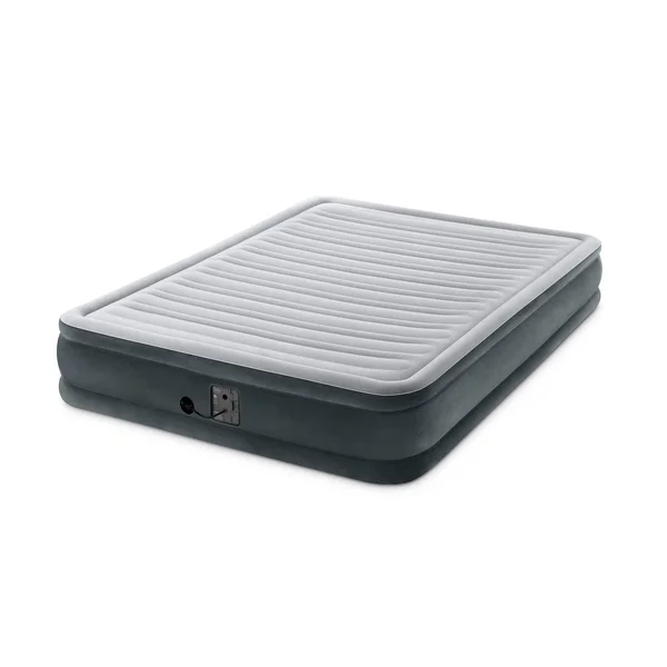 Intex Dura Beam Plus Series Mid Rise Airbed Mattress with Built in Pump - Queen