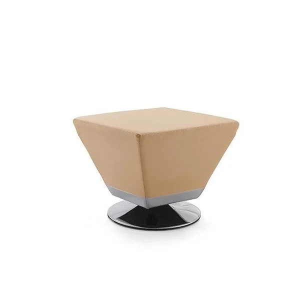 Porch & den Wooddale Cube Leatherette Ottoman - Green