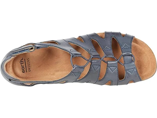 Earth Origins Women's BEA Sandal Admiral Blue 8