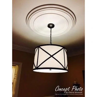 Darby Home Co F19C54A1E0CB42368D5A11DECB51287C Twitchell Ceiling Medallion Finish: Brushed Mahogany