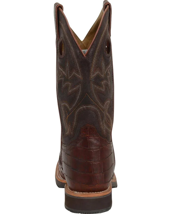 Double H Wide Square Safety Toe Roper 12x22 12 Men's Chocolate