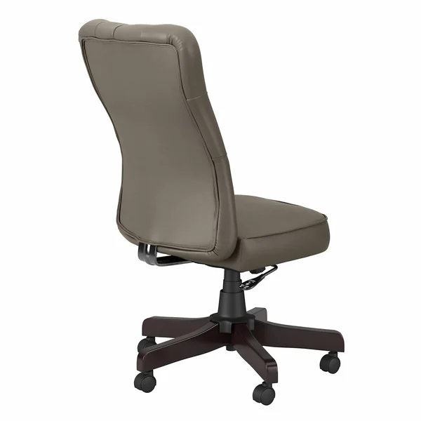 Key West High Back Tufted Office Chair by Bush Furniture - Light Gray