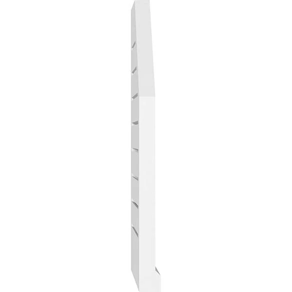 Ekena Millwork GVPOL32X3203SF 32x22W x 32x22H Octagonal Surface Mount PVC Gable Vent: Functional - w/ 2x22W x 2x22P Brickmould Si