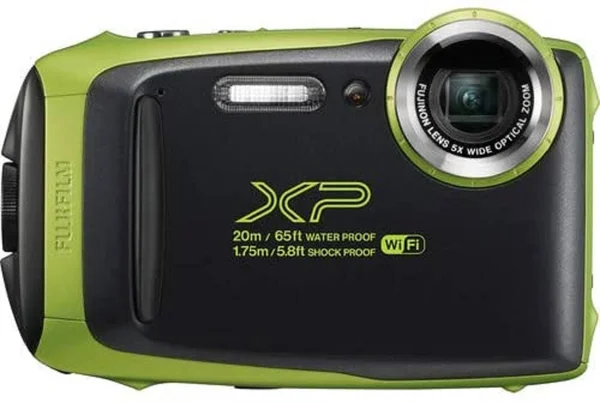 Fujifilm FinePix XP130 Waterproof Digital Camera (White) Best Value Accessory Bundle -Includes- 32GB SD Card + 16GB SD Card + Ca