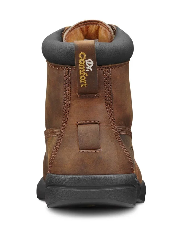 Dr. Comfort Boss Men's Work Boot: 11.5 Wide (e/2e) Chestnut Lace - Size: One size, Brown