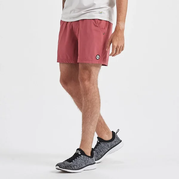 Kore Shorts 5x22 by Vuori in Saltwater Red - Size Large