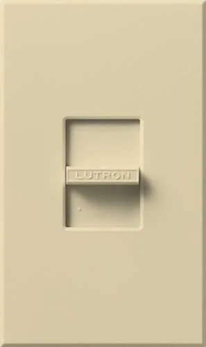 Lutron NFTU-5A-IV Nova Tu-Wire Fluorescent Dimmer - Single-Pole, 5A, Ivory