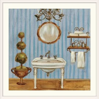 &Light Bath IV& by Silvia Vassileva Painting Print Highland Dunes Size: 24x22 H x 24x22 W x 1x22 D, Format: White Framed