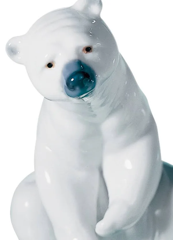 Lladro Resting Polar Bear Figurine