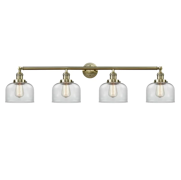 Innovations Lighting Large Bell 4 Light Bath Vanity Light 215 Bab S G78 (Antique Brass)