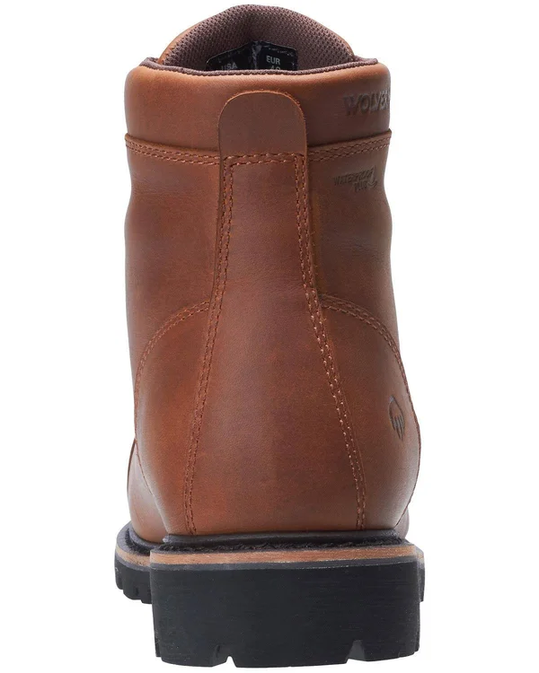 Wolverine 6x22 Journeyman Composite Toe Waterproof Boots, Men's Brown