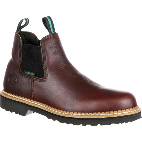Men's Brown Georgia Giant Waterproof High Romeo Boot Size 9.5