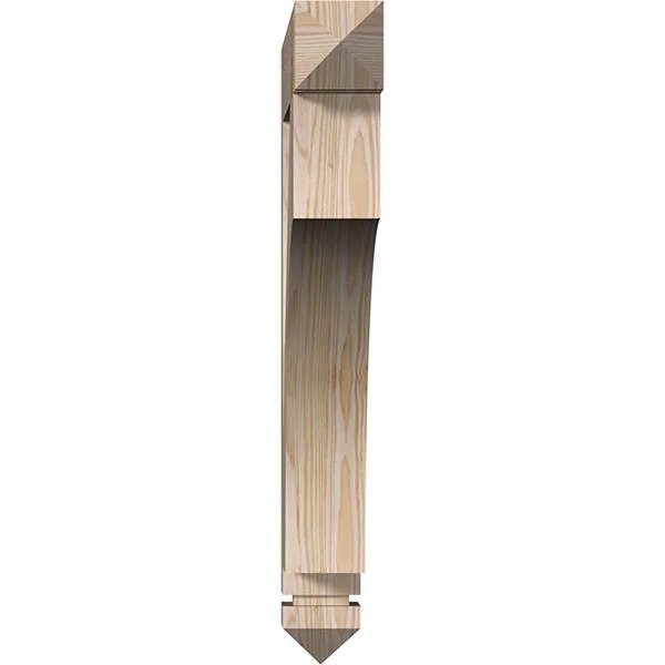 Ekena Millwork BKT04X28X28WTL03SDF 3 1/2x22W x 28x22D x 28x22H Westlake Arts & Crafts Smooth BRACKET, Douglas Fir