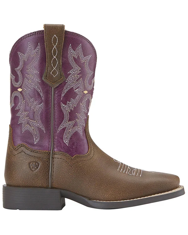 Ariat Girl's Tombstone Boots, Vintage Bomber, 13.5