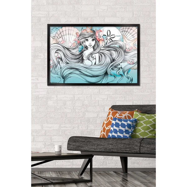 Ariel - Land or Sea - Size: 24.25 inch x 35.75 inch