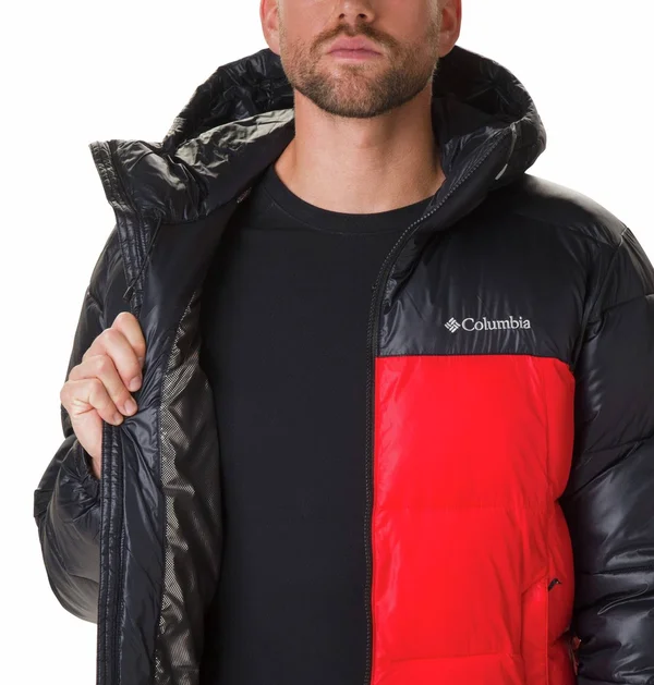 Columbia Pike Lake Hooded Jacket Mountain Red Black