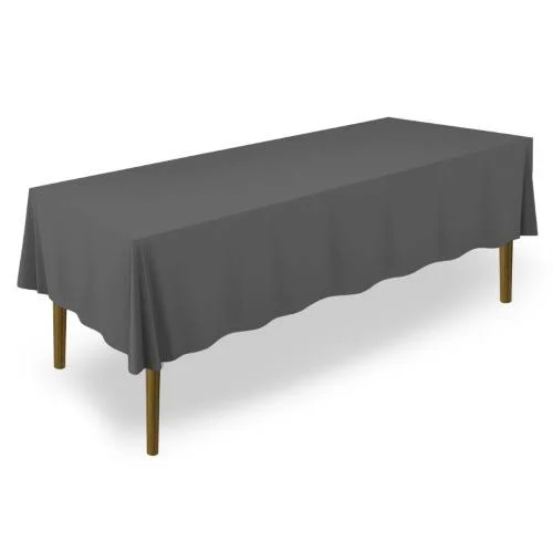 Lann&s Linens - 10 Premium Tablecloths for Wedding, Banquet, Restaurant - Rectangular Polyester Fabric Table Cloths, Size: 70