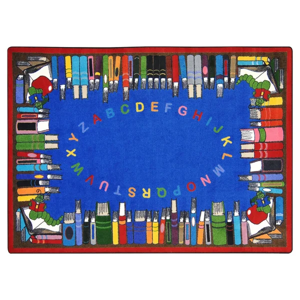 Joy Carpets Read & Learn Classroom Rug, 7&8x22 x 10&9x22 Rectangle