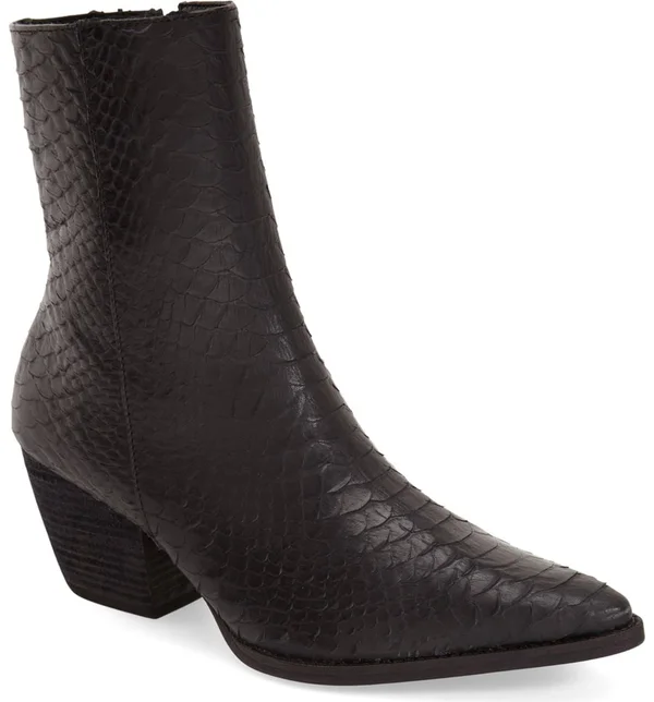 Matisse Caty Western Pointed Toe Bootie - Black - 9 W