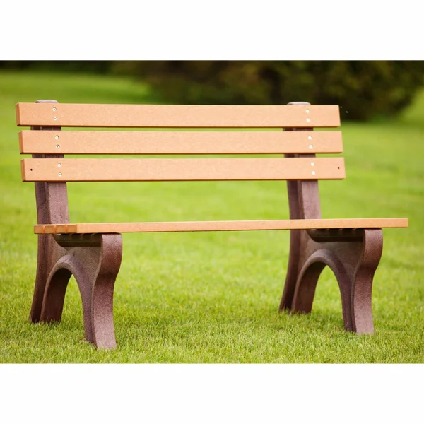 Polly Products Econo-Mizer 4-ft. Commercial Grade Recycled Plastic Armless Park Bench Green Cedar